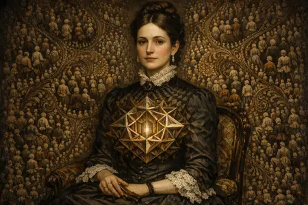 The Wallpaper Congregation — Victorian salon portraiture × occult psychedelia