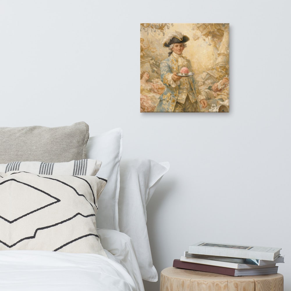 The Final Sorbet printed and photographed on a wall