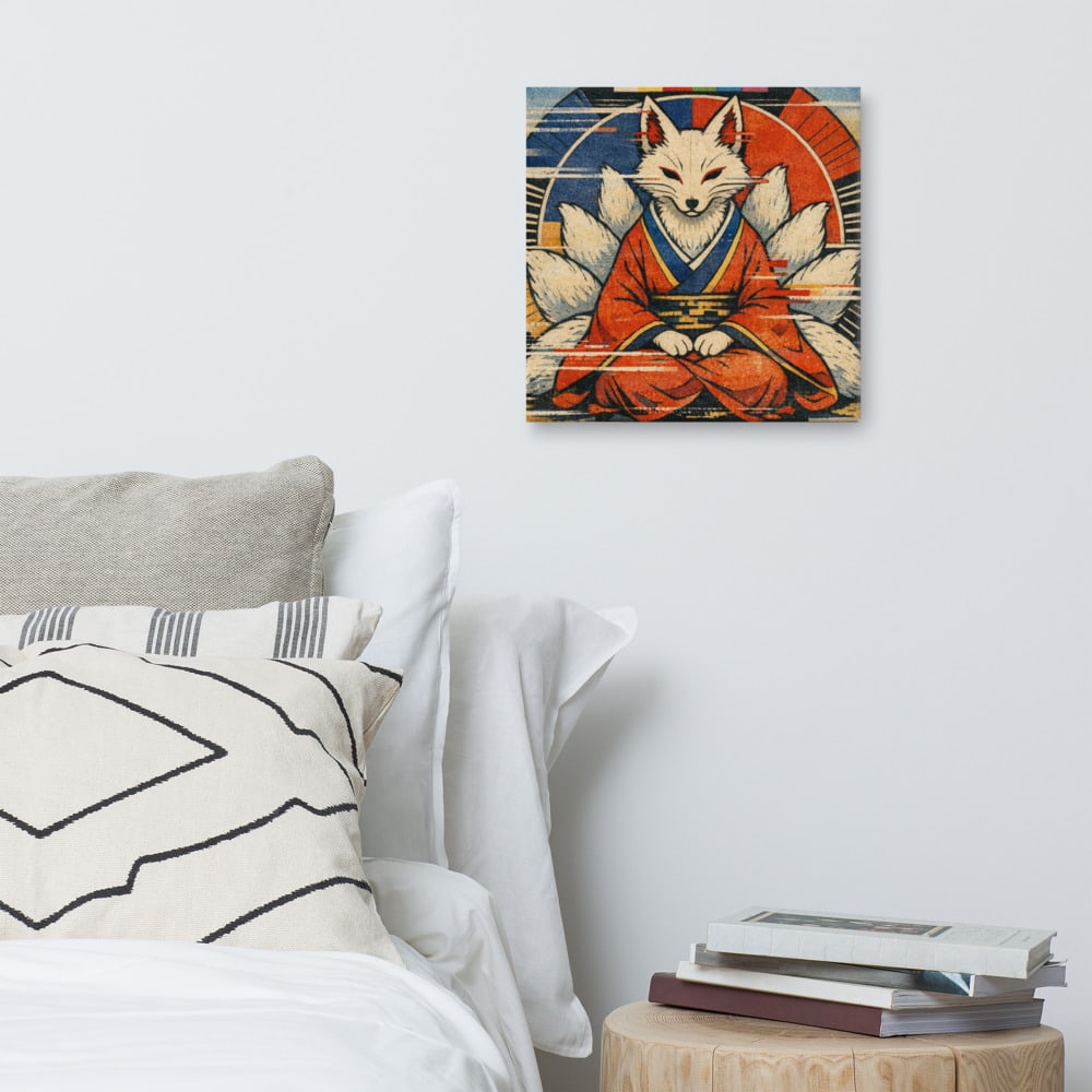 The Fox Test Pattern printed and photographed on a wall
